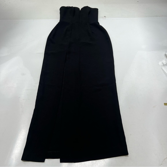 Amanda Uprichard women’s petite black maxi dress p L116-25 - Picture 3 of 6